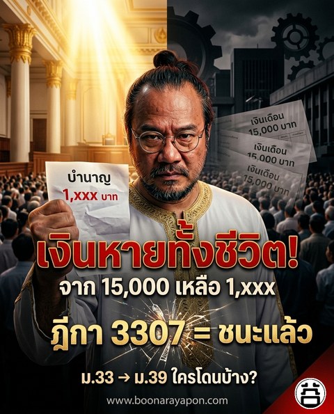 Poster: Money gone for a lifetime — from 15,000 down to 1,xxx Baht — Supreme Court ruling 3307 = WON — Who was affected by Sec.33 to Sec.39?
