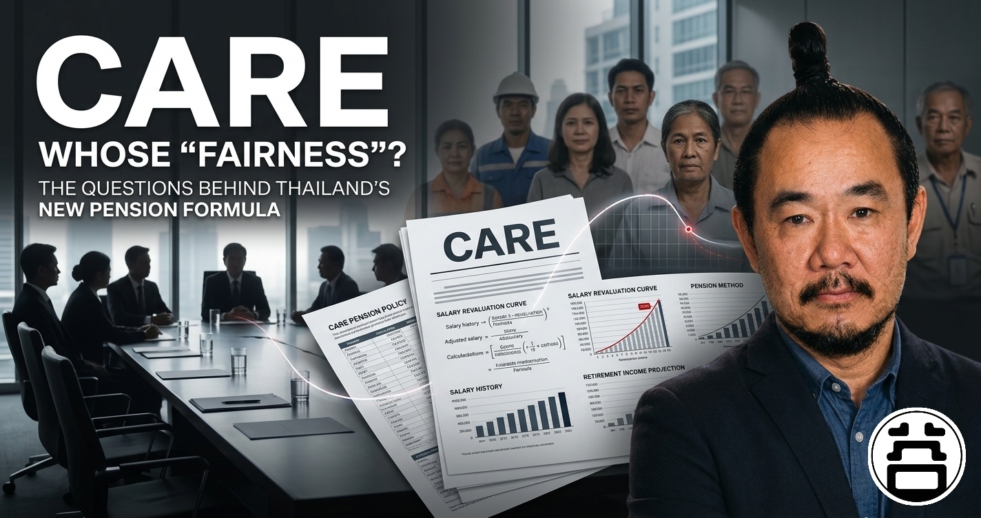 CARE whose fairness the questions behind Thailand's new pension formula Boon Arayapon No. 2 StopCARE