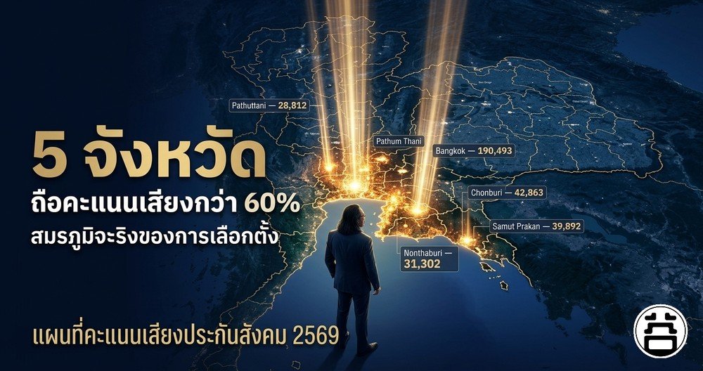 5 จังหวัด ถือคะแนนเสียงกว่า 60% สมรภูมิจริงของการเลือกตั้งบอร์ดประกันสังคม 2569