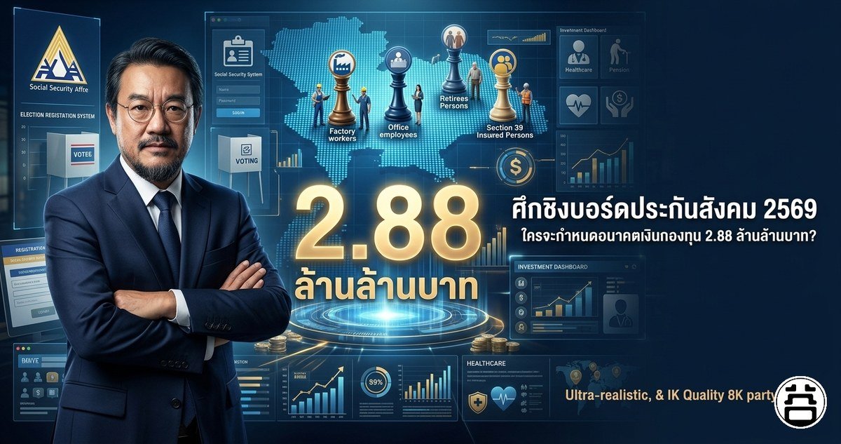 ศึกชิงบอร์ดประกันสังคม 2569 5 ขั้วอำนาจ เงินกองทุน 2.88 ล้านล้านบาท