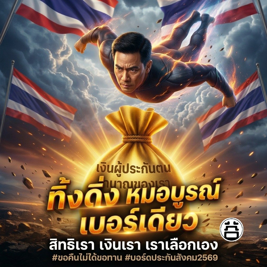 ทิ้งดิ่ง หมอบูรณ์ เบอร์เดียว — เงินผู้ประกันตน บำนาญของเรา